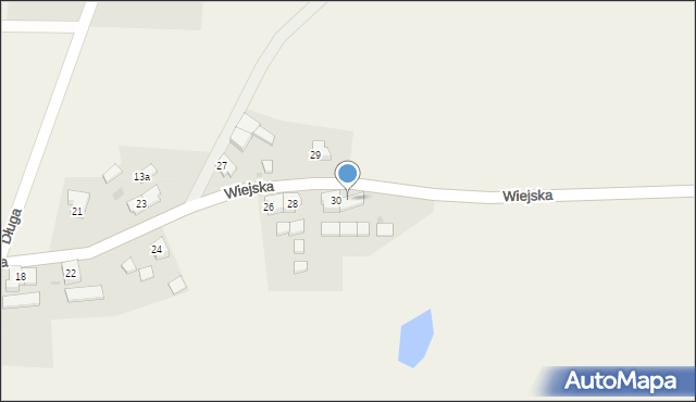 Podole Małe, Wiejska, 32, mapa Podole Małe