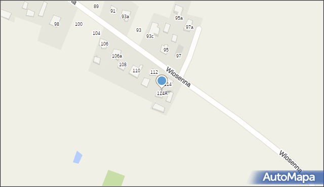 Pokrówka, Wiosenna, 114A, mapa Pokrówka