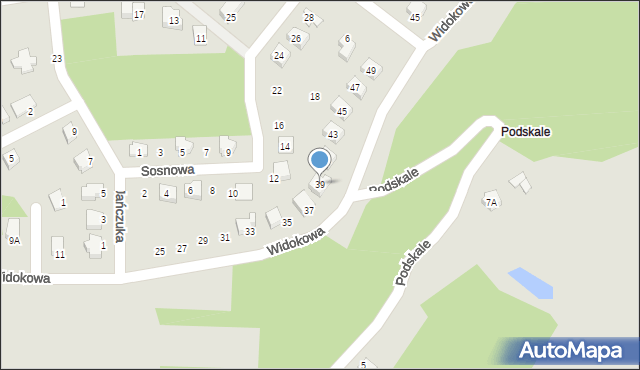 Połaniec, Widokowa, 39, mapa Połaniec