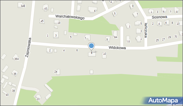 Połaniec, Widokowa, 8, mapa Połaniec