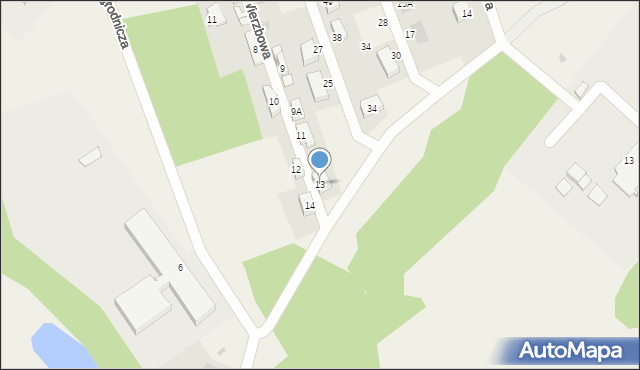 Pomiechówek, Wierzbowa, 13, mapa Pomiechówek