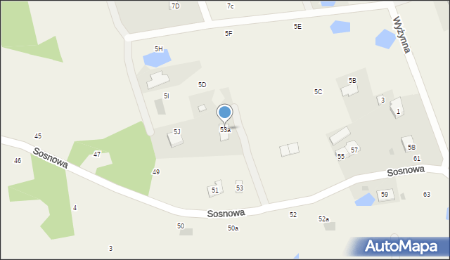 Pomlewo, Wiejska, 53A, mapa Pomlewo