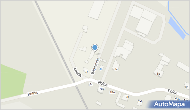 Poniec, Wiosenna, 3, mapa Poniec