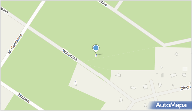 Popowo-Letnisko, Wiosenna, 2, mapa Popowo-Letnisko