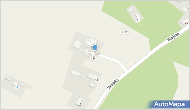 Poręba, Wiejska, 13a, mapa Poręba