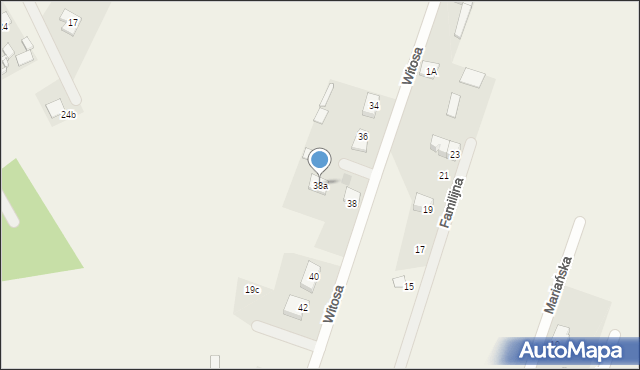 Postoliska, Witosa Wincentego, 38a, mapa Postoliska