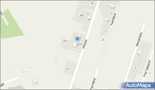 Postoliska, Witosa Wincentego, 42, mapa Postoliska