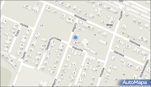 Poznań, Wigury Stanisława, inż. pil., 5, mapa Poznania