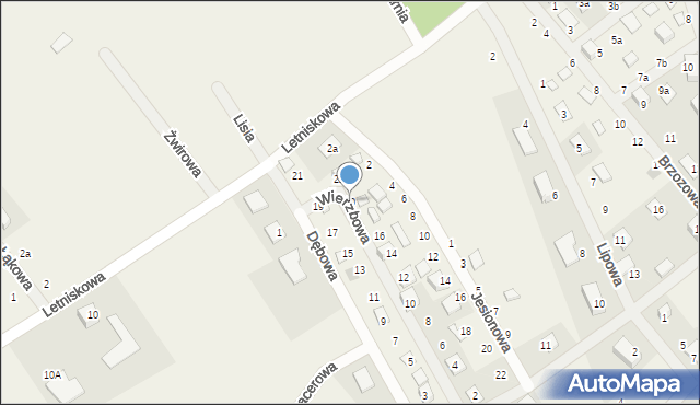 Prądocin, Wierzbowa, 20, mapa Prądocin