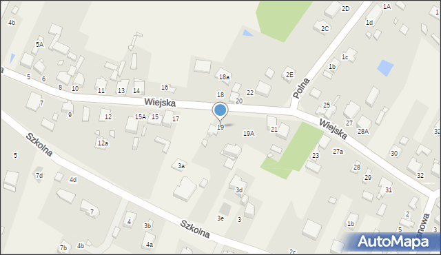 Preczów, Wiejska, 19, mapa Preczów