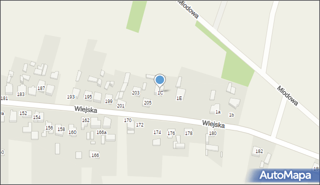 Preczów, Wiejska, 1C, mapa Preczów