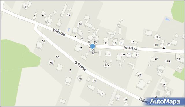 Preczów, Wiejska, 9, mapa Preczów