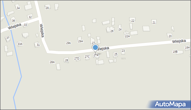 Pruchnik, Wiejska, 27A, mapa Pruchnik