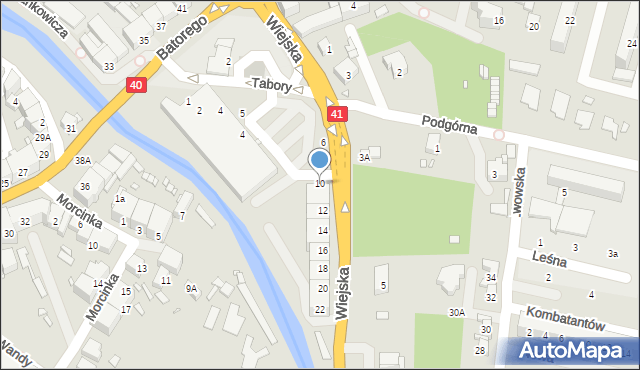 Prudnik, Wiejska, 10, mapa Prudnik