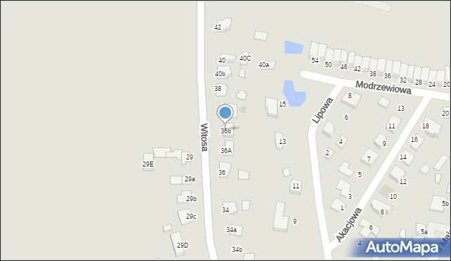 Pruszcz, Witosa Wincentego, 36b, mapa Pruszcz