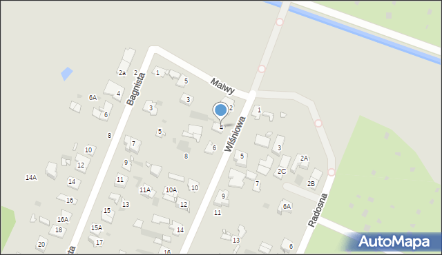 Pruszków, Wiśniowa, 4, mapa Pruszków