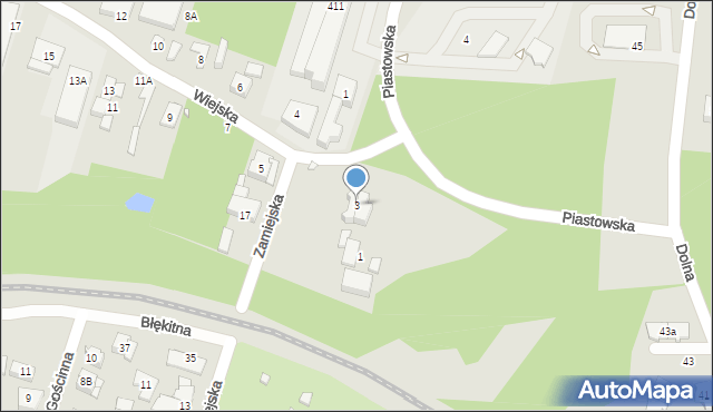 Pruszków, Wiejska, 3, mapa Pruszków