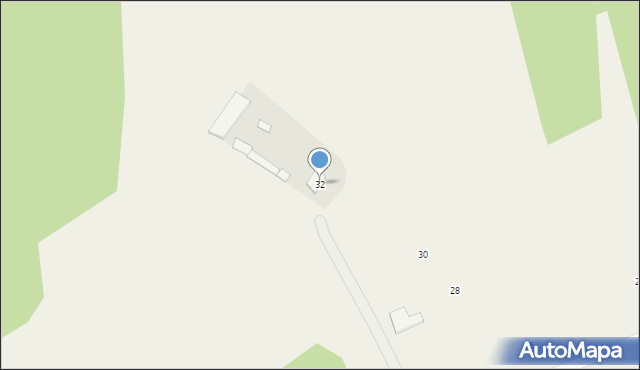 Pruszyn-Pieńki, Wiosenna, 32, mapa Pruszyn-Pieńki