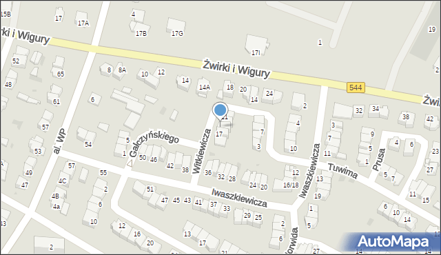 Przasnysz, Witkiewicza Stanisława Ignacego, 15, mapa Przasnysz