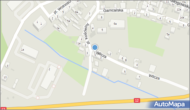 Przemków, Wilcza, 1, mapa Przemków