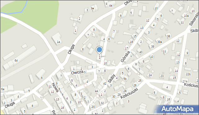 Przemków, Winogrodzka, 1, mapa Przemków