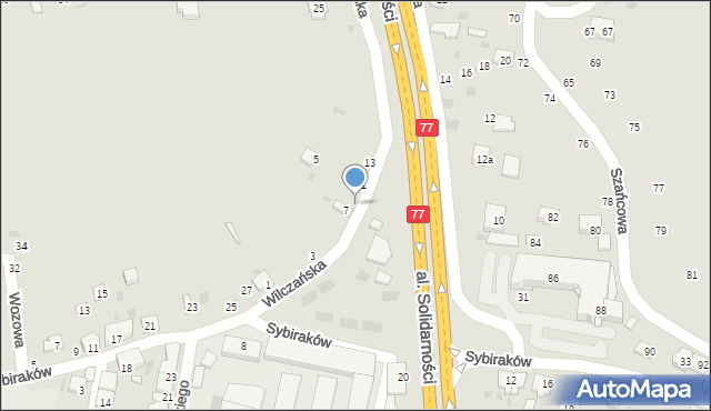 Przemyśl, Wilczańska, 9, mapa Przemyśla