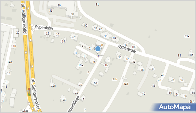 Przemyśl, Wiśniowskiego Teofila, 4, mapa Przemyśla