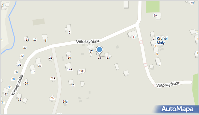 Przemyśl, Witoszyńska, 15, mapa Przemyśla