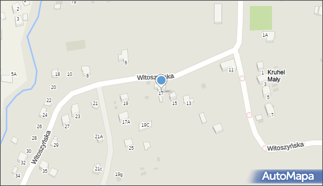 Przemyśl, Witoszyńska, 17, mapa Przemyśla