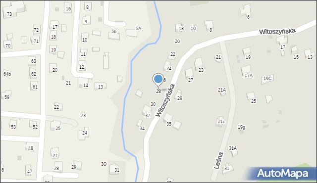 Przemyśl, Witoszyńska, 28, mapa Przemyśla