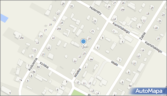 Przerośl, Wielka, 17, mapa Przerośl