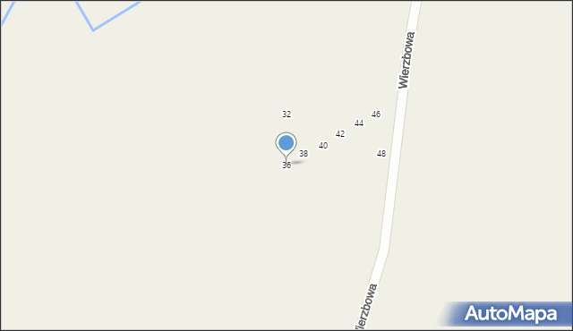 Przęsocin, Wierzbowa, 36, mapa Przęsocin