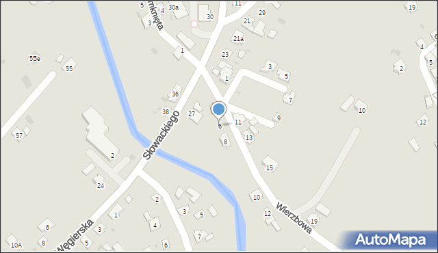 Przeworsk, Wierzbowa, 6, mapa Przeworsk