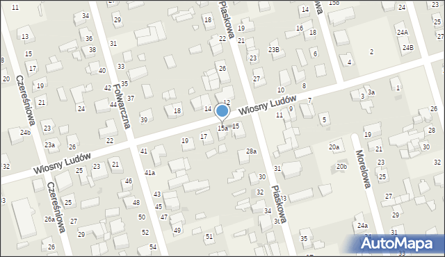 Przeźmierowo, Wiosny Ludów, 15a, mapa Przeźmierowo