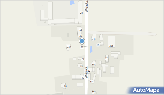 Przybyszewo, Wiejska, 22, mapa Przybyszewo