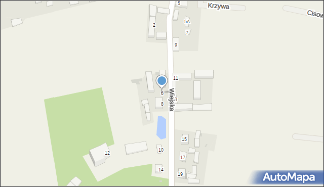 Przybyszewo, Wiejska, 6, mapa Przybyszewo