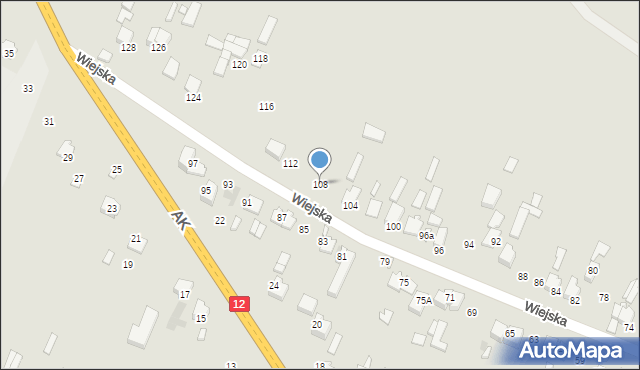 Przysucha, Wiejska, 108, mapa Przysucha