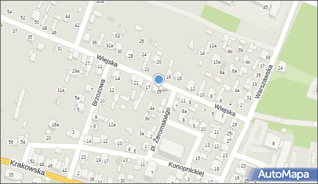 Przysucha, Wiejska, 15, mapa Przysucha