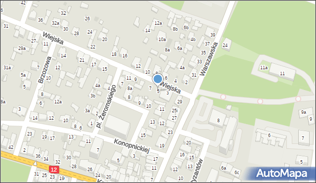 Przysucha, Wiejska, 5, mapa Przysucha