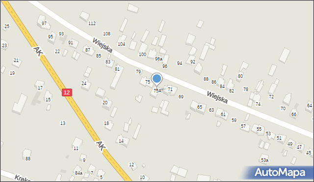 Przysucha, Wiejska, 75A, mapa Przysucha