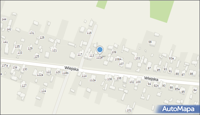 Psary, Wiejska, 112, mapa Psary