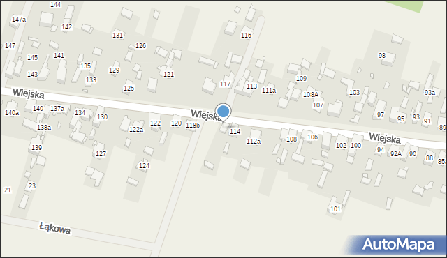 Psary, Wiejska, 118, mapa Psary