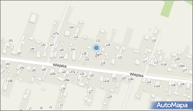 Psary, Wiejska, 129, mapa Psary