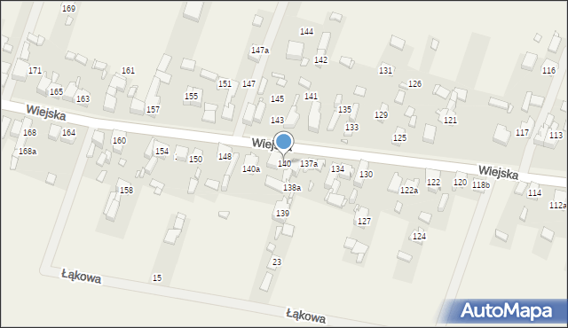Psary, Wiejska, 140, mapa Psary