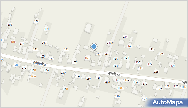 Psary, Wiejska, 153, mapa Psary