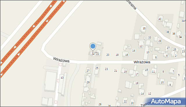 Puchały, Wirażowa, 24, mapa Puchały