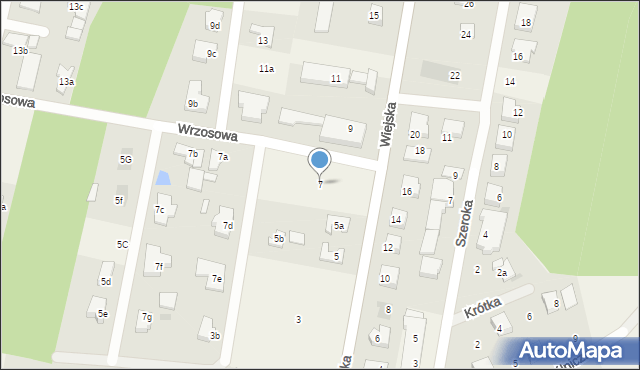 Pucice, Wiejska, 7, mapa Pucice