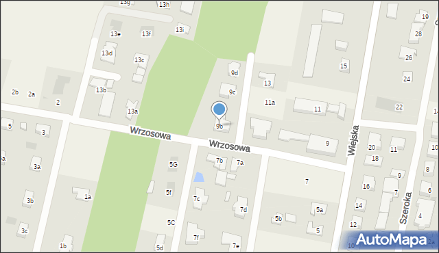 Pucice, Wiejska, 9b, mapa Pucice