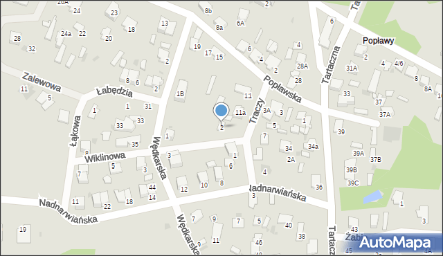 Pułtusk, Wiklinowa, 2, mapa Pułtusk