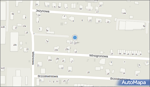 Pułtusk, Wiśniowa, 13, mapa Pułtusk